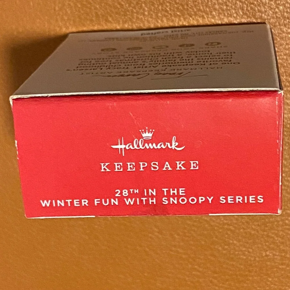 Hallmark Keepsake 2025 Peanuts Winter Fun with Snoopy Christmas Ornament 28th